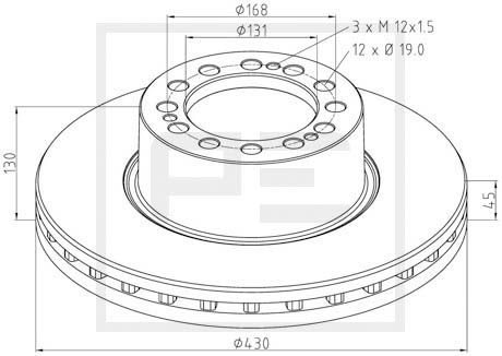 PE AUTOMOTIVE Piduriketas 066.252-00A